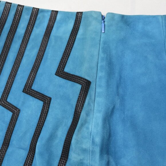 Loewe FW15 Runway Geometric Suede Skirt - Picture 11 of 13